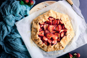 Tarte rustique aux fraises